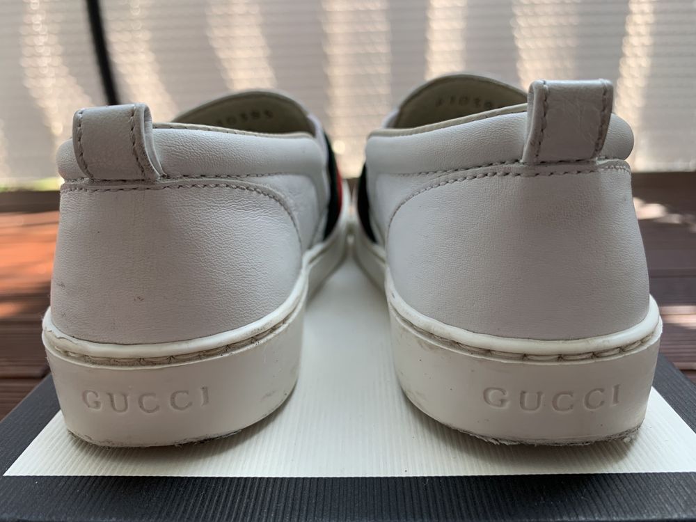 Gucci r. 24 oryginalne buty chłopięce mokasyny skóra Vitkac karton