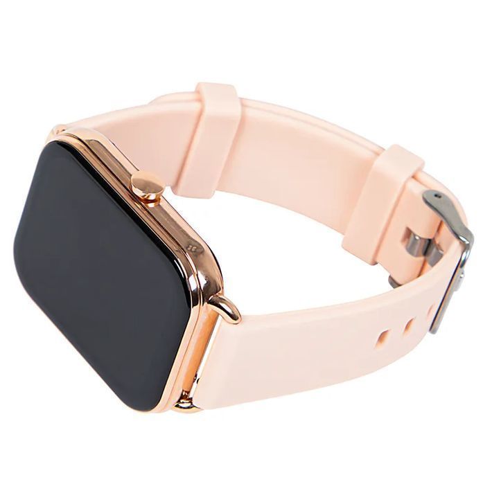 Zegarek damski smartwatch X16 funkcja rozmowy różowy + dodatkowy pasek