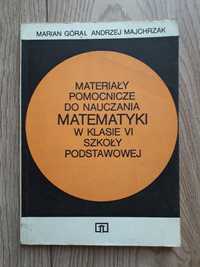 Materiały pomocnicze do nauki matematyki w klasie 6 - Marian Góral