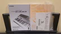 Keyboard Yamaha e443 komplet  ze statywem i pedałami