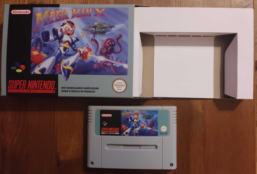 SNES MEGA MAN X com caixa novo