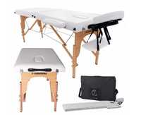 Fotel kosmetyczny stół do masażu premium nowy drewniany