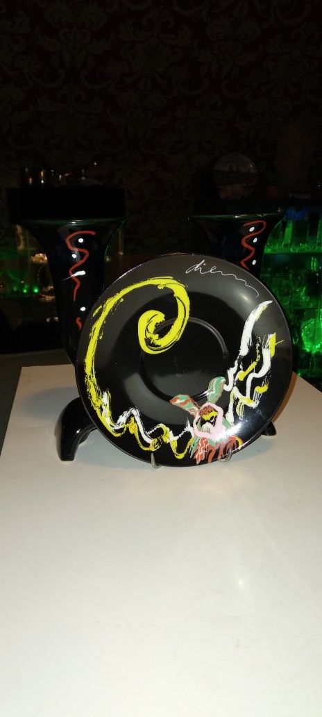 Autorski porcelanowo ceramiczny zestaw