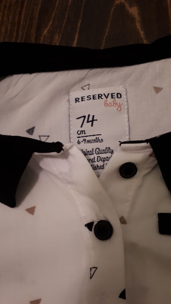 Spodnie i bluzka reserved, roz. 74, stan idealny