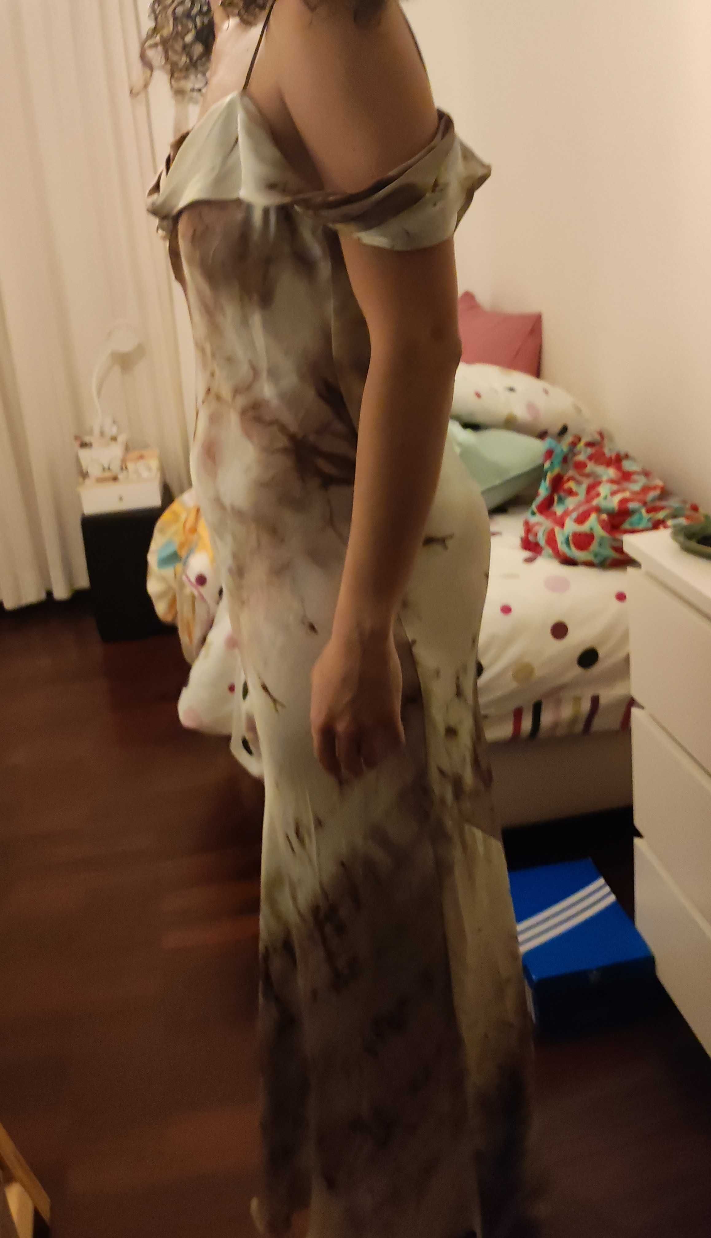 Vestido acetinado Zara NOVO (com etiqueta)