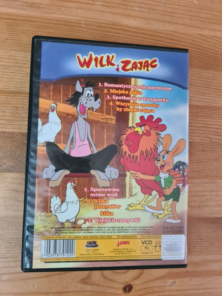 Wilk i zając Romantyczny rejs parowcem bajka płyta VCD video cd ~
