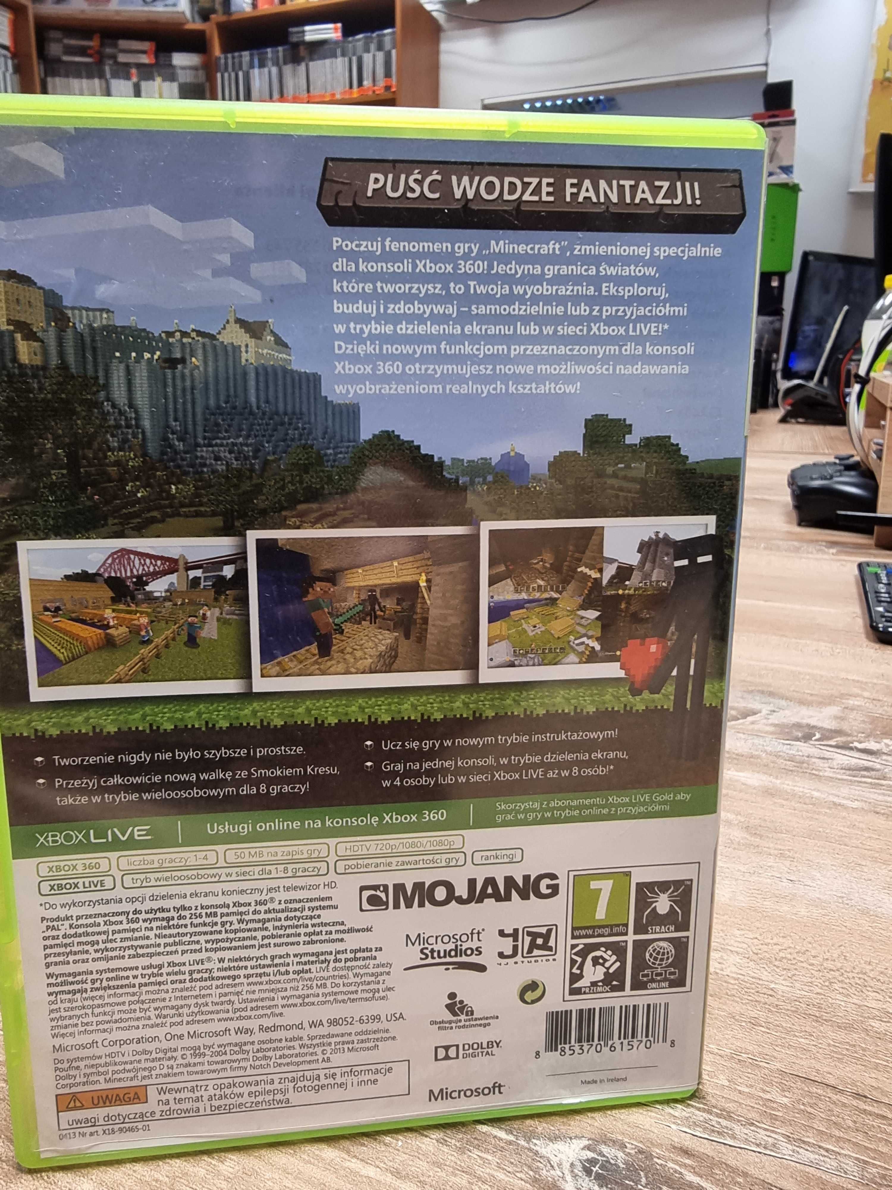 Minecraft XBOX 360, Sklep Wysyłka Wymiana