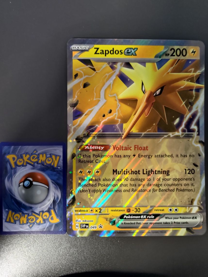 Zapdos EX Pokémon TCG Oversize