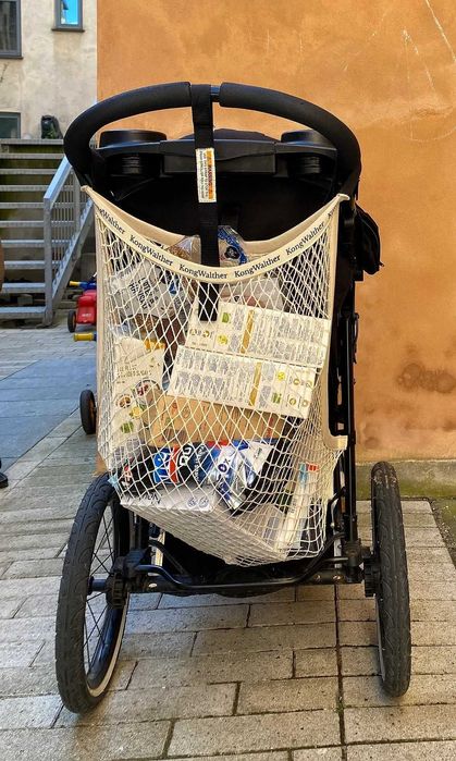 Siateczkowa torba na zakupy do wózka KongWalther