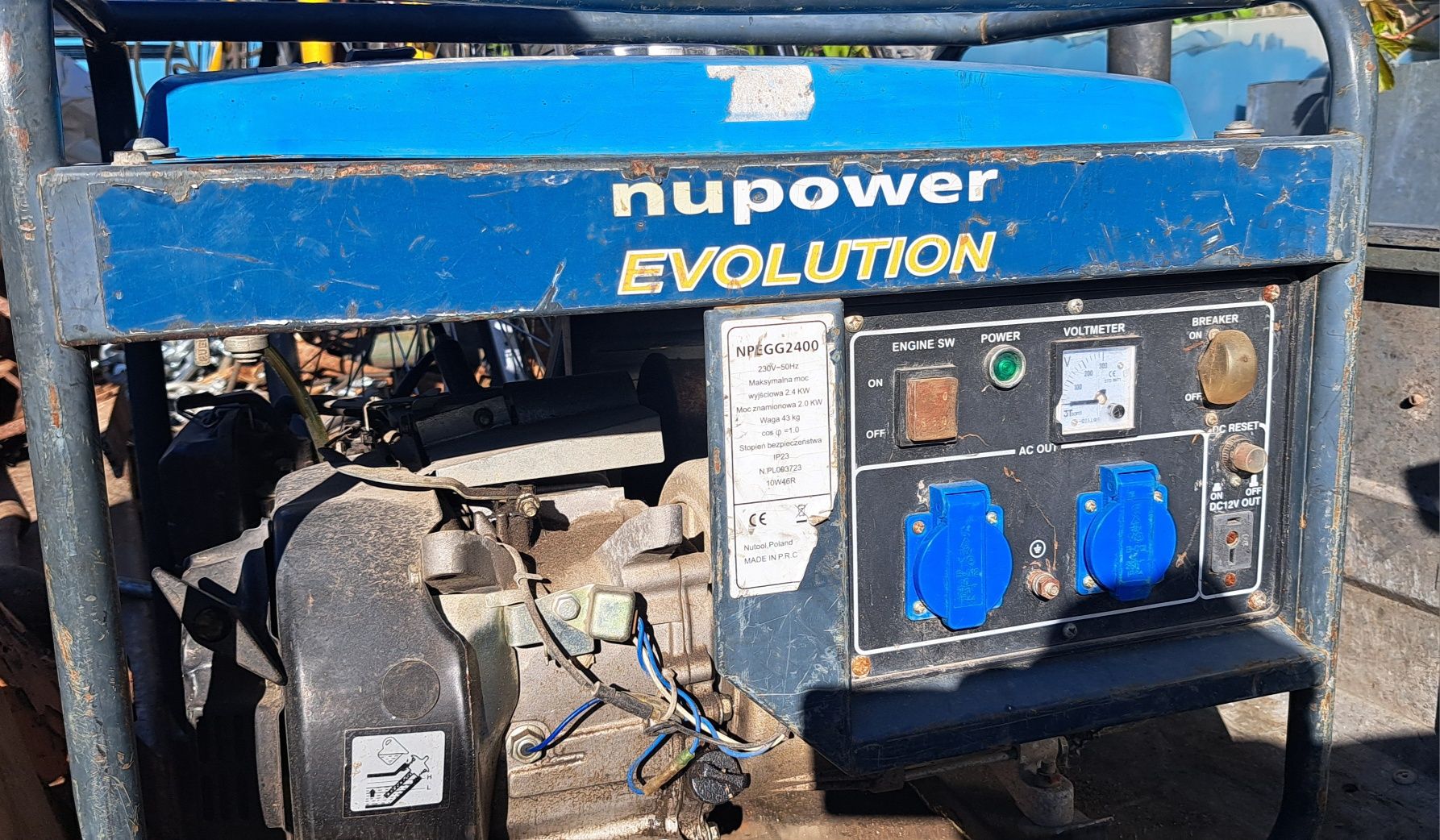 Generator prądotwórczy 2,4kW model: NPEGG2400 NUPOWER Evolution