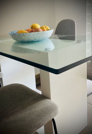 Mesa de vidro COMO NOVA design moderno personalizado