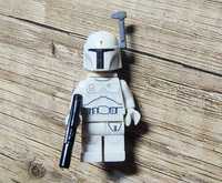 LEGO star wars figurka Boba Fett - White, Detailed Pattern, sw0631