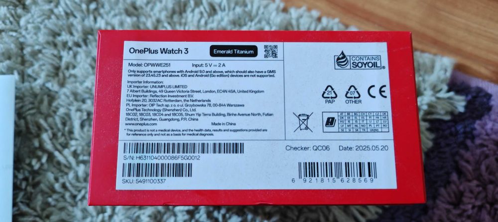 OnePlus Watch 3 - Emerald Titanium