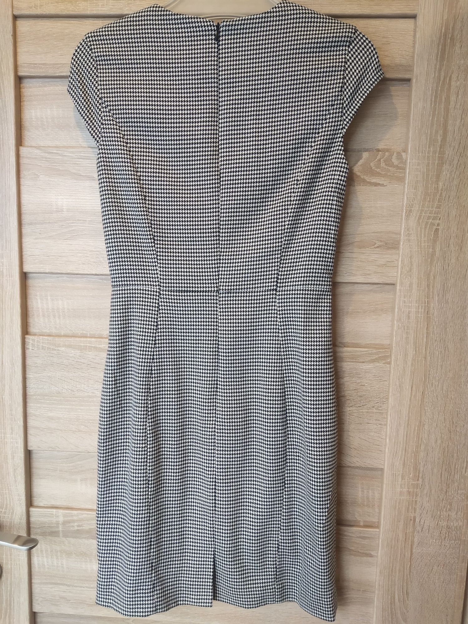 Sukienka MIDI h&m czarno biała w kratkę r xs 34