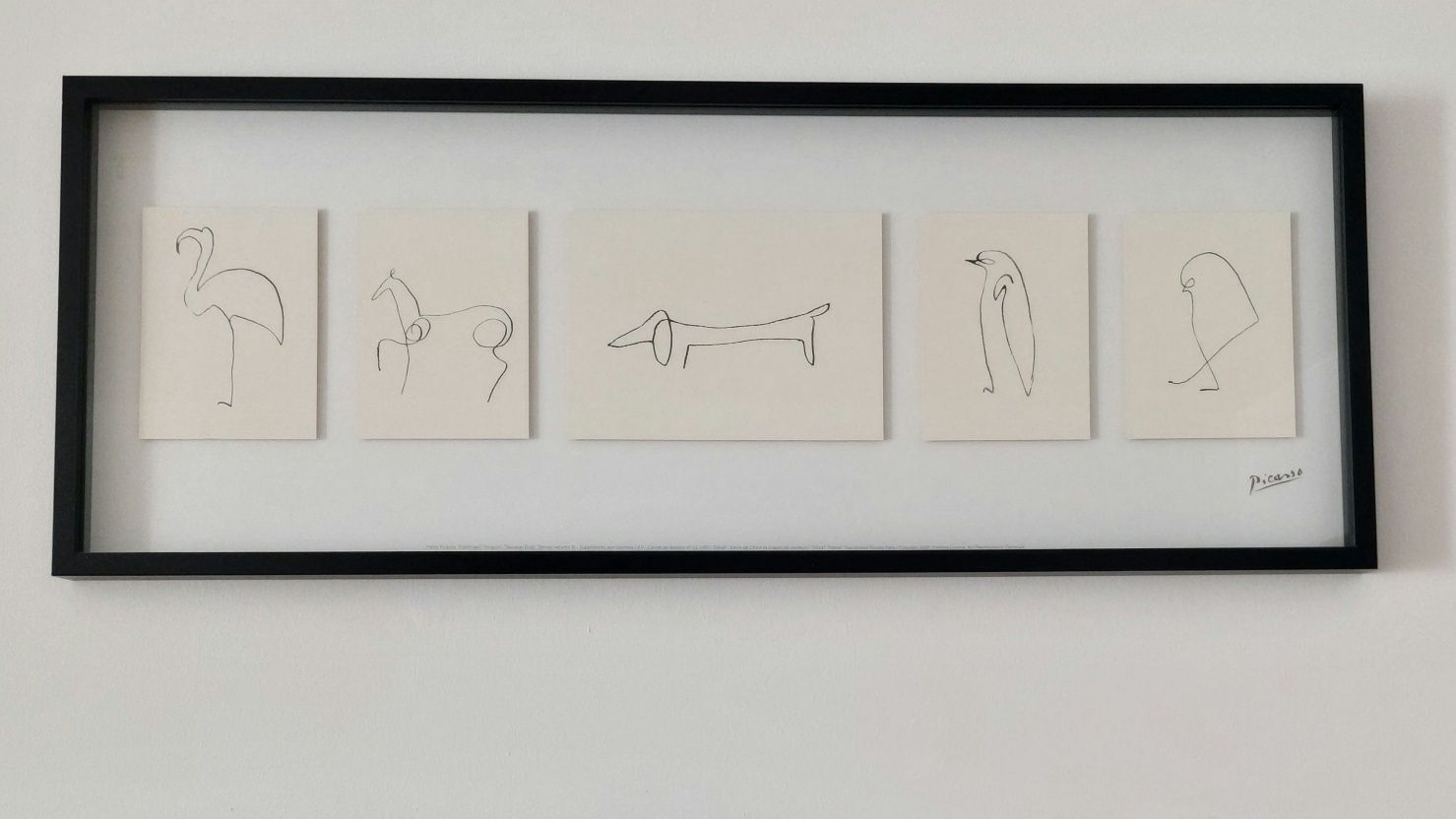 Obraz z grafikami Picasso Ikea