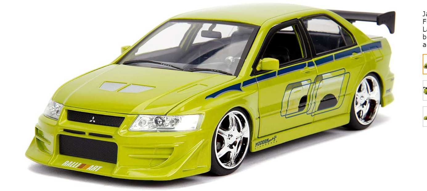 Brian’s Mitsubishi Lancer Evo VII The Fast & The Furious Diecast 1/24