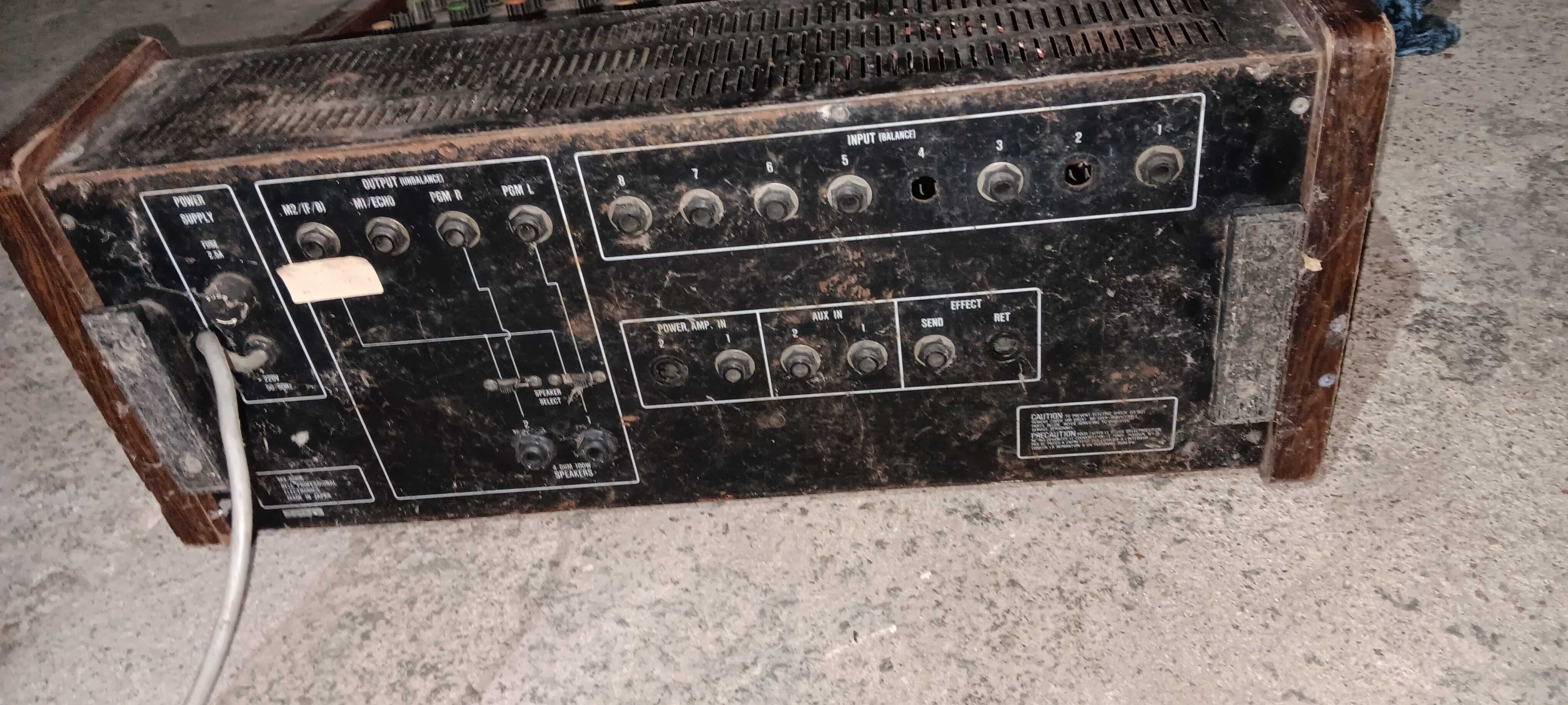 Mesa controladora de som