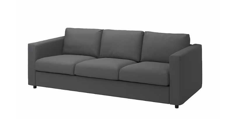 Kanapa IKEA - VIMLE Sofa 3-osobowa kolor Hallarp szary