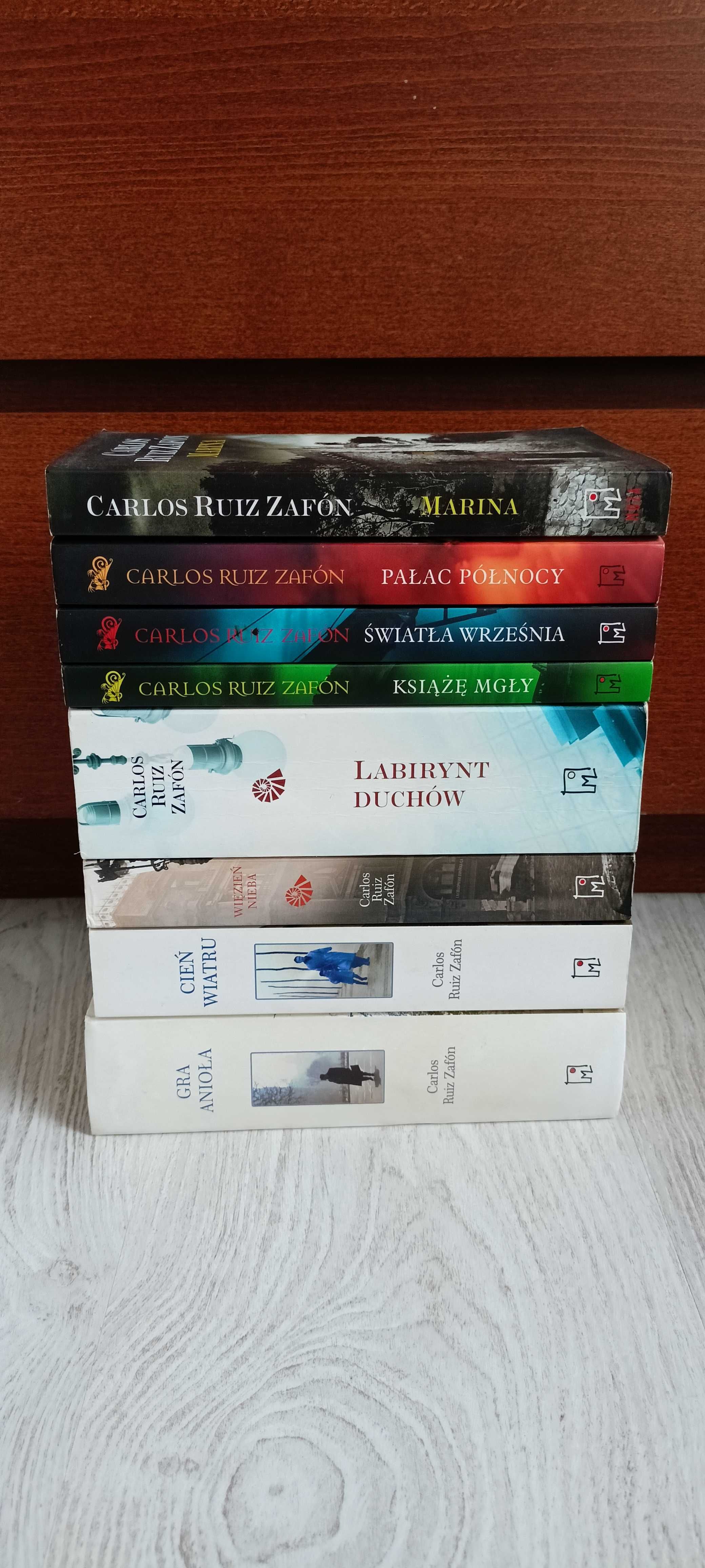 8x Zafon Więzień nieba Cień wiatru Labirynt duchów Gra anioła Pałac