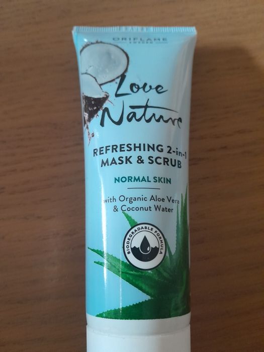 Love natural mask&scrub oriflame