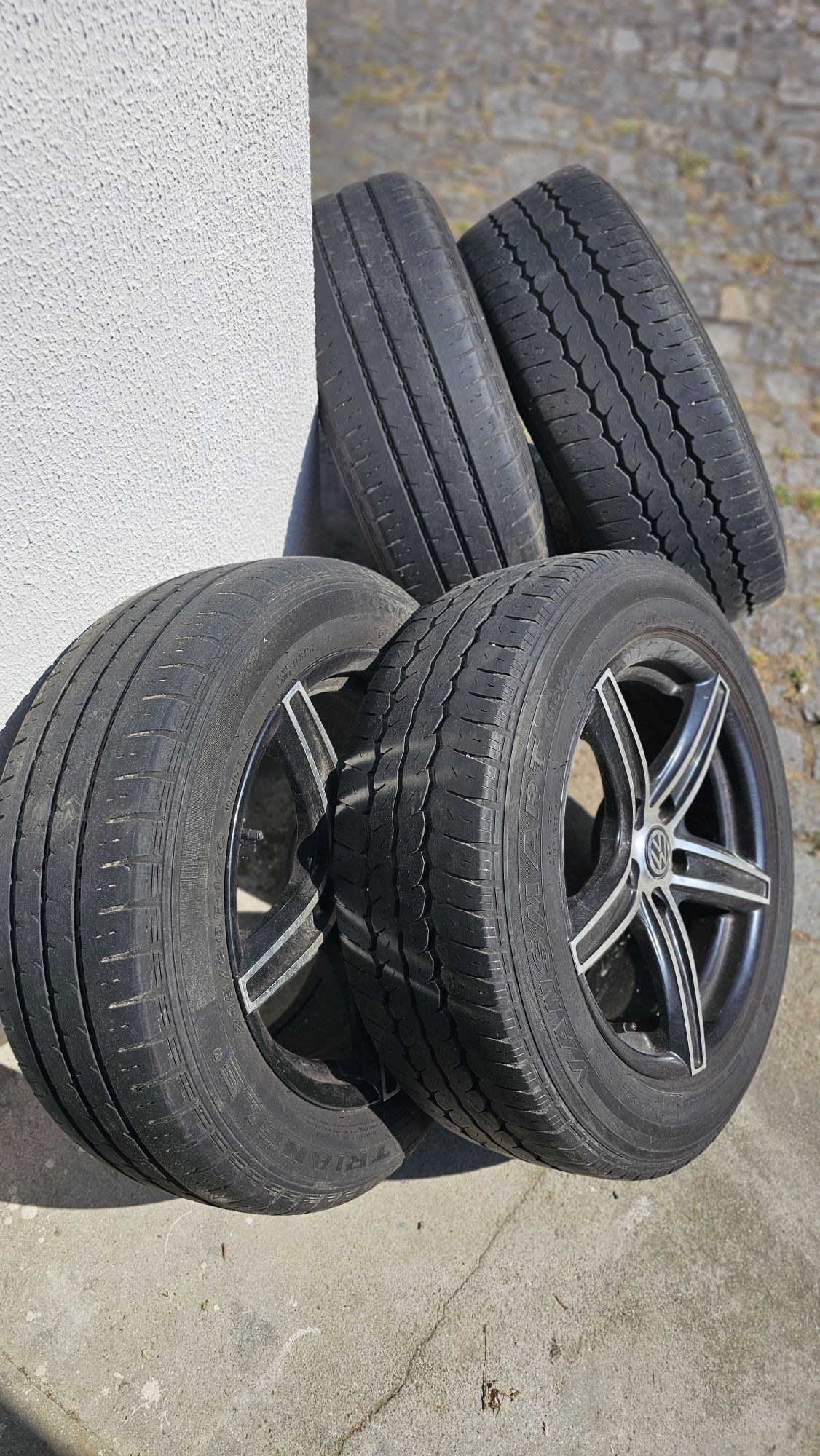 4 Jantes 17" com pneus carga