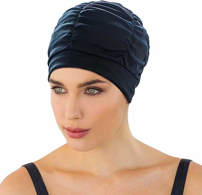 Шапочка для плавання fashy тканинна чорний