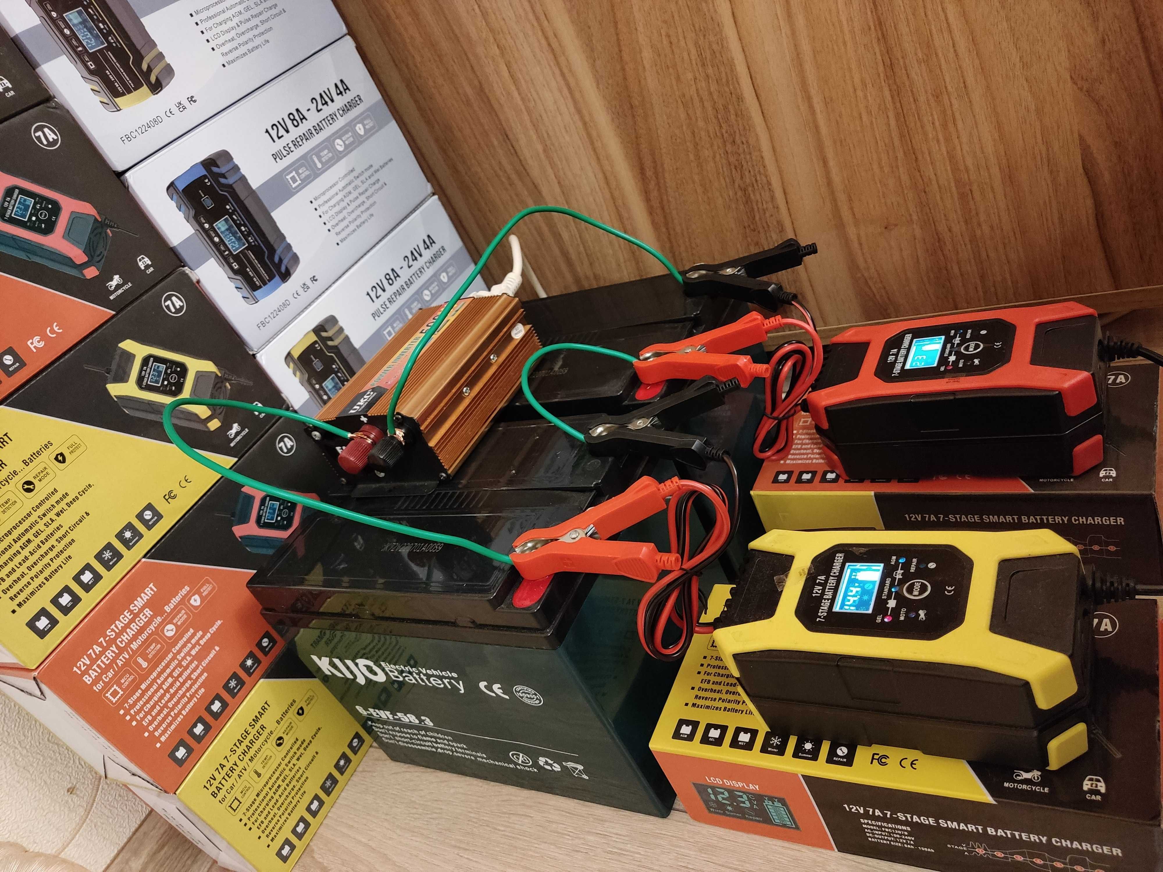 FOXSUR 12V 7A. Зарядное устройство. Оригинал.