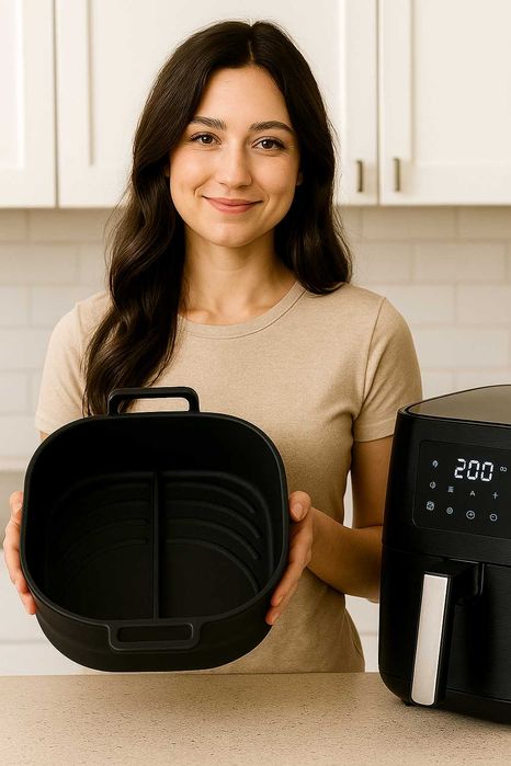 Wkład Silikonowy do frytkownicy Forma do pieczenia z przegródką