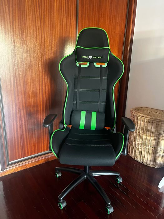 Cadeira Gaming JSYK preto/verde