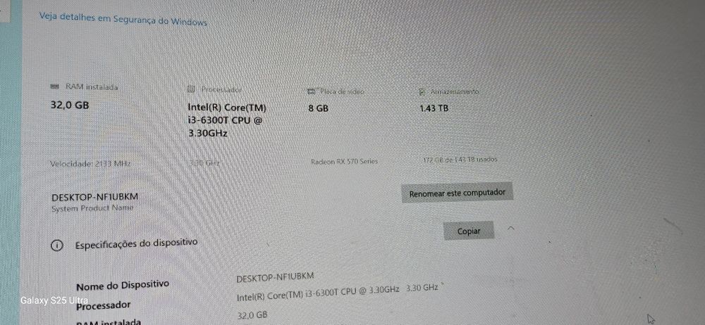 Torre completa i3 6 geração