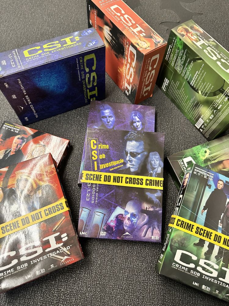 Colecção DVD CSI Las Vegas: Série I,II e III