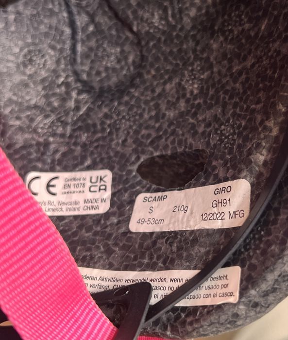 Kask dziecięcy GIRO SCAMP S 49-53 fioletowo-różowy