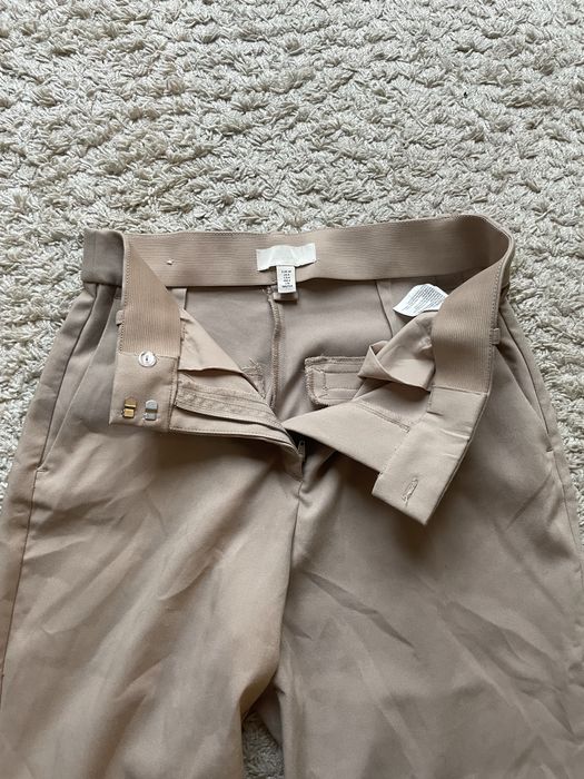 H&M spodnie klasyczne/cygaretki, rozmiar M/38, beżowe, klasyka
