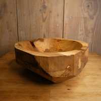 Miska misa drewniana klon handmade wooden bowl boho rękodzieło etno