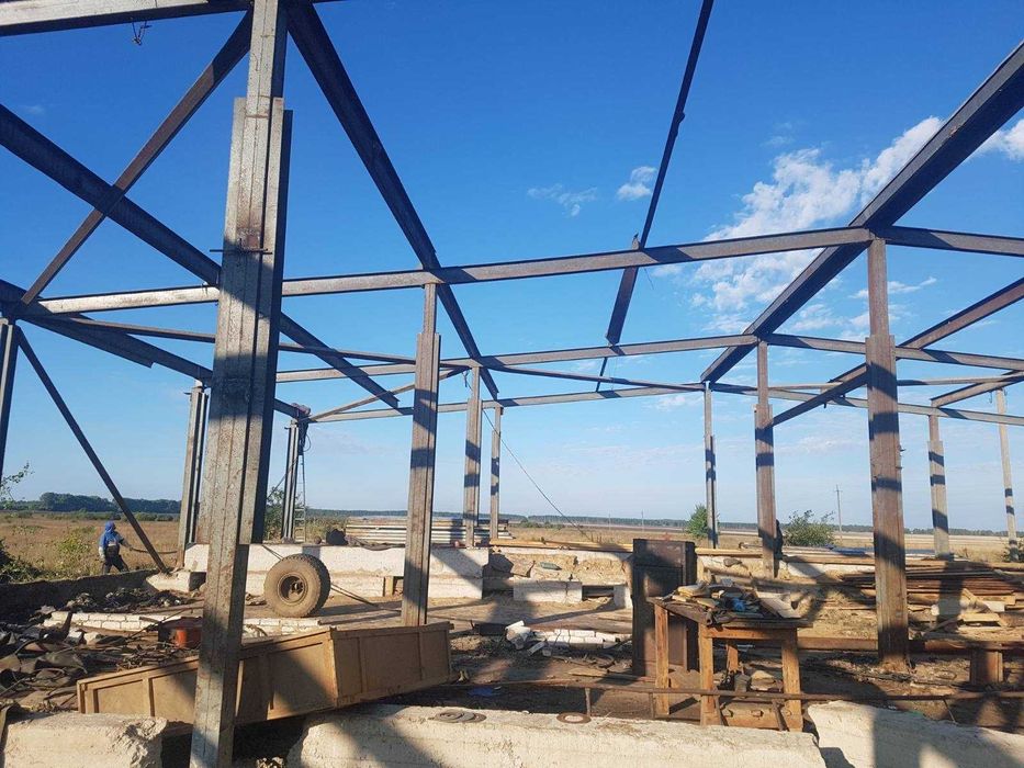 Склад ангар б/в  Сто демонтований каркас 24м на24м