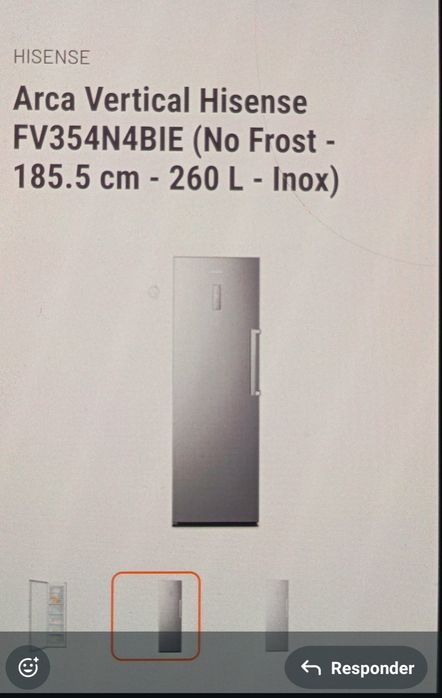 Freezer vertical novo