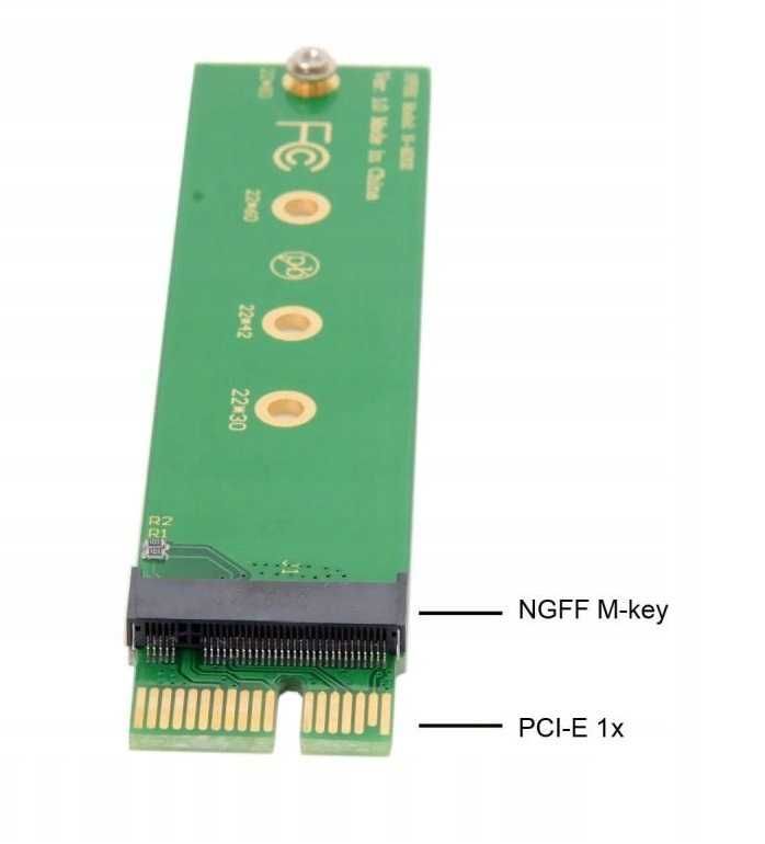 Adapter na dysk M.2 NVMe Key M PCI-E SSD * Video-Play Wejherowo