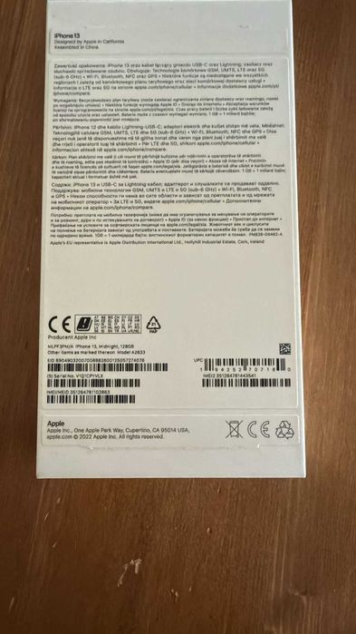 iPhone 13, Midnight, 128 GB