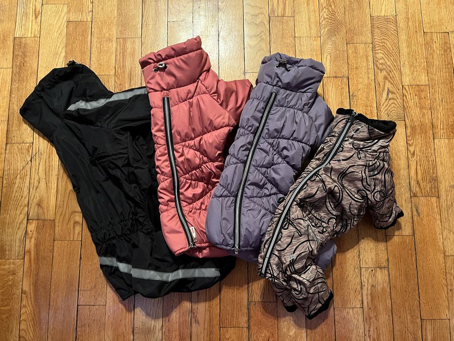 Теплі зимові комбінезони для собак нові одяг