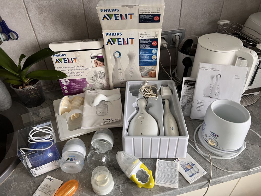 Avent ЦІНА ЗА ВСЕ 2900 радіоняня пляшечка молокоотсос пустушки