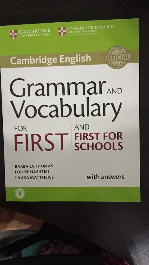 Cambridge English Grammar and Vocabulary for First and First for Schoo