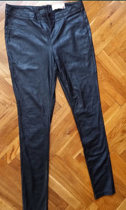 Легінси, лосіни, штани, якісні S/М чорні екошкіра є 2 -х видів