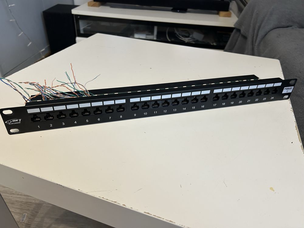 Patchpanel 24 porty kat 6