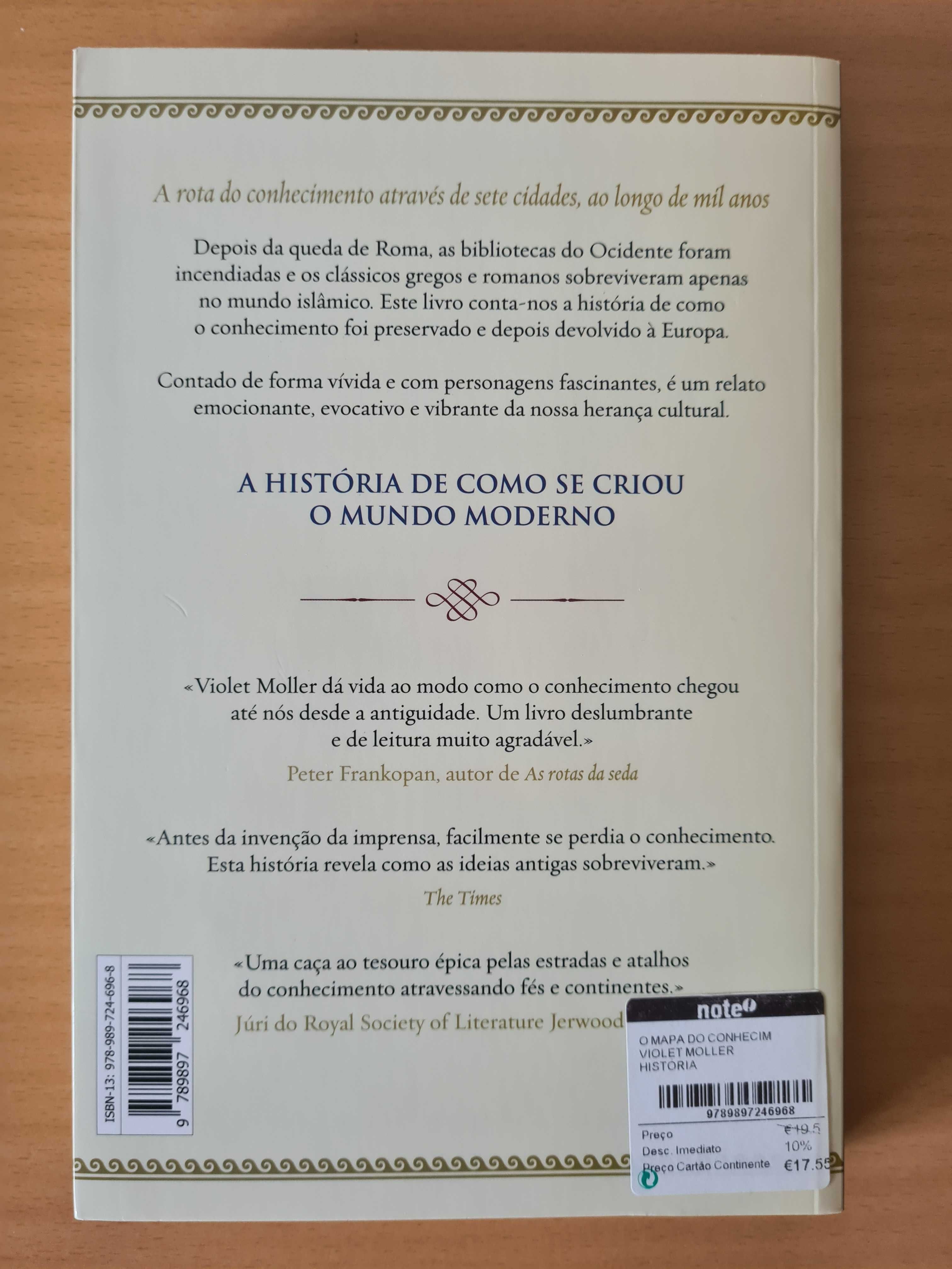 Livro "O Mapa do Conhecimento" de Violet Moller