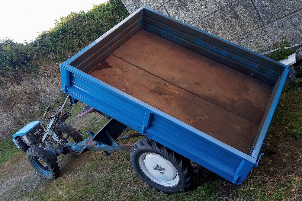 Trator motocultivador 4x4 motor arranque 14cv