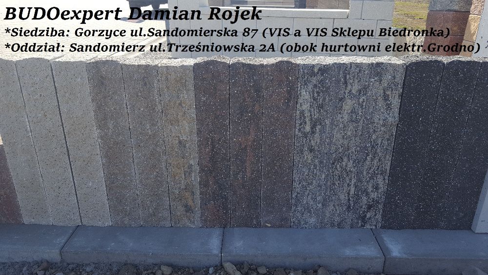 Palisada betonowa łupana Joniec STONE Mogielica PL34 Kurier PL Okazja!