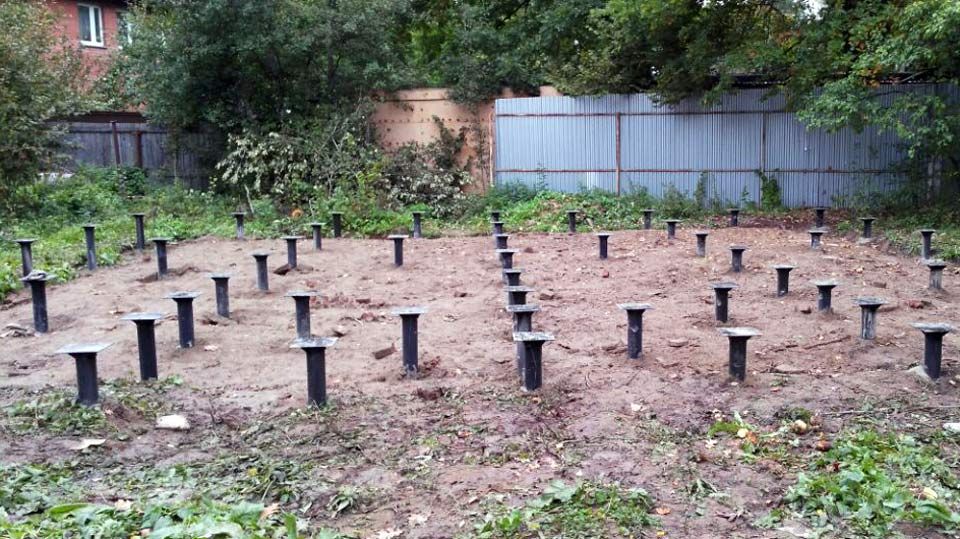 Геошуруп, сваи винтовые, гвинтові палі, монтаж, для бань, домов, АКЦИЯ