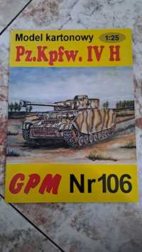 Model kartonowy panzer IV H