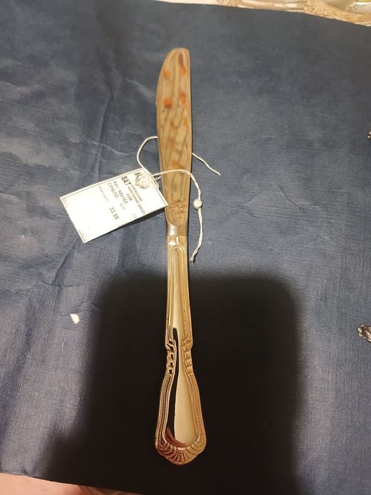 Срібний столовий ніж 925 проби