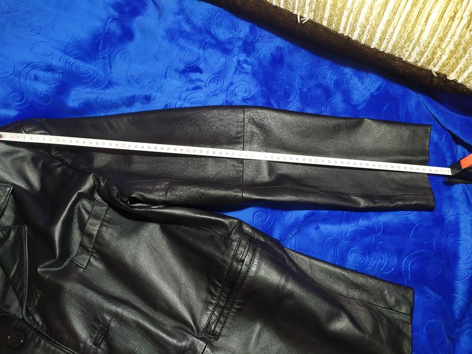 Мужской кожаный пиджак